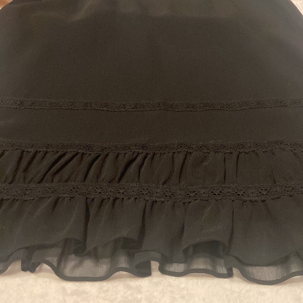 APOSTROPHE Size 10 Black Skirt Lace Accents - Picture 7 of 7